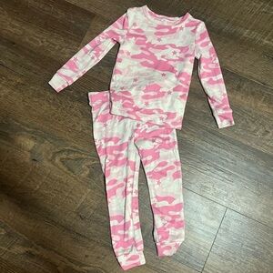 Joe Fresh Pink and White camo Pajama Set